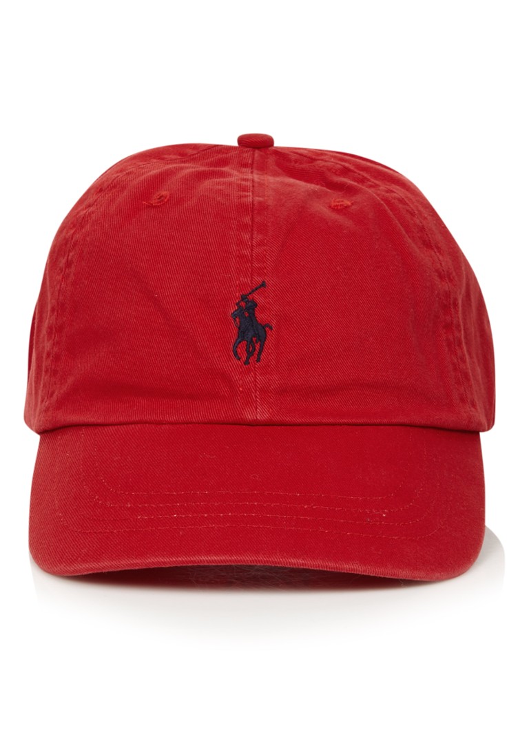 Hij Anoniem graven Ralph Lauren Pet met logo • Rood • de Bijenkorf