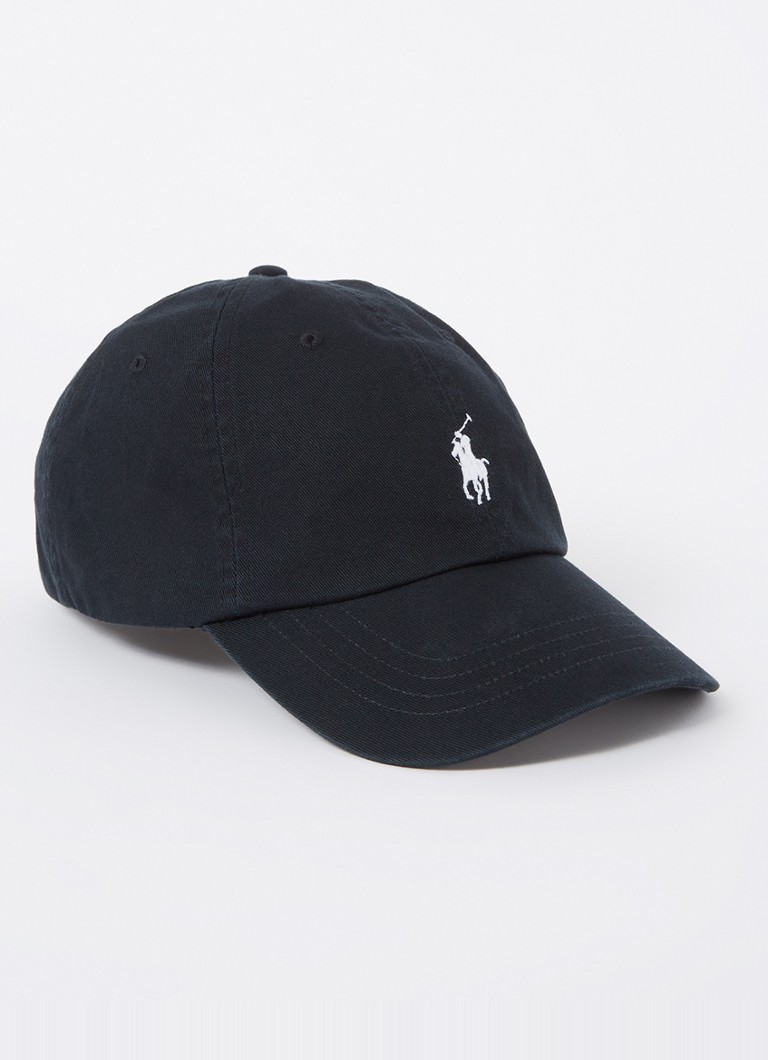 Ralph Lauren Pet Met Logoborduring • Zwart • De Bijenkorf