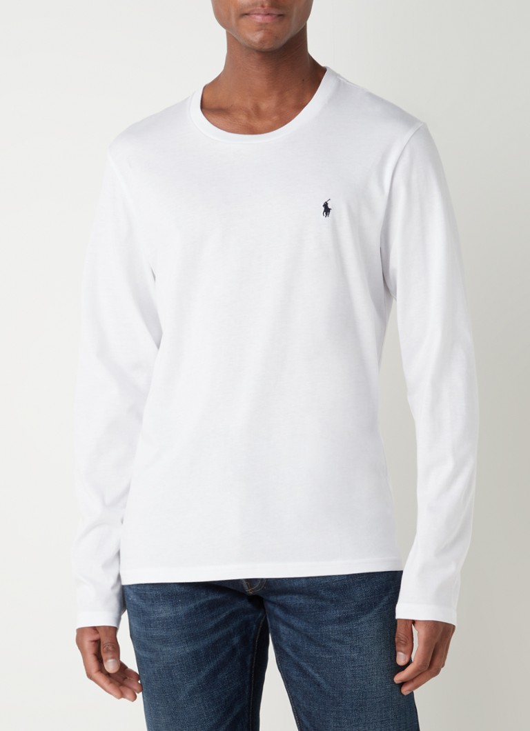 Vrijlating Waarneembaar linnen Ralph Lauren Pyjama longsleeve met logo • Wit • de Bijenkorf
