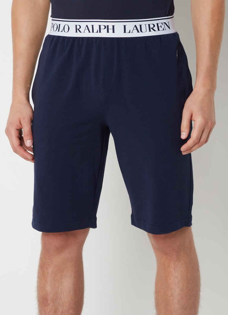 Ralph Lauren - Pyjamabroek van katoen met logoband - Donkerblauw