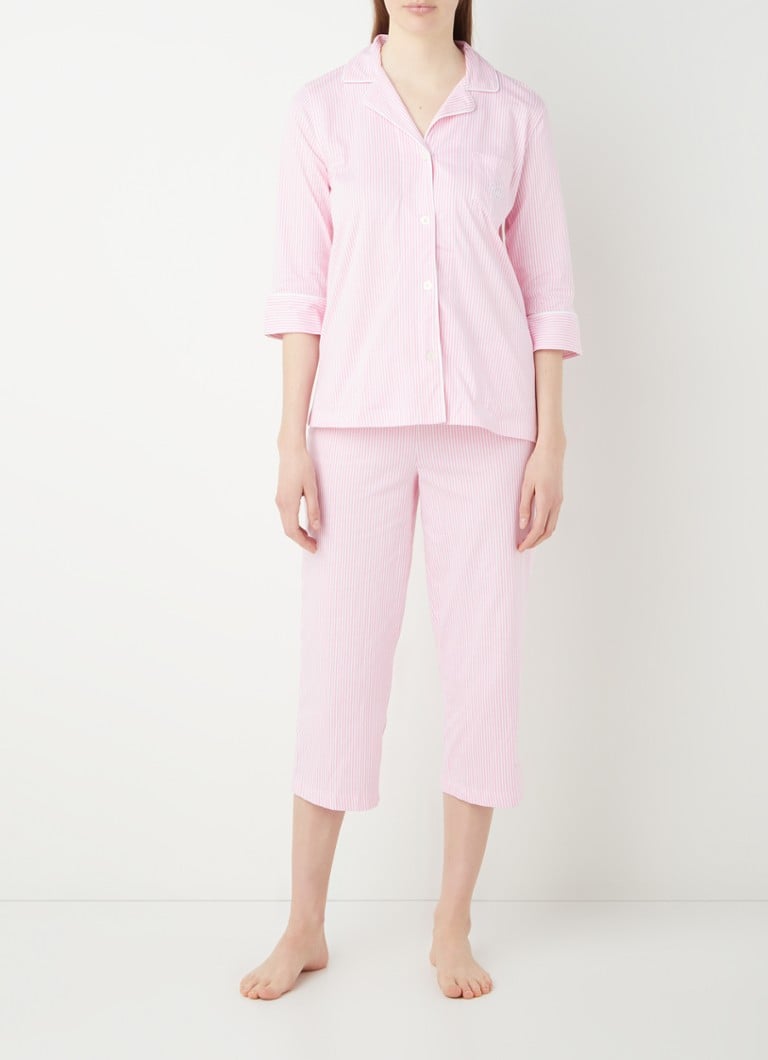 Ralph Lauren - Pyjamaset met print - Lichtroze