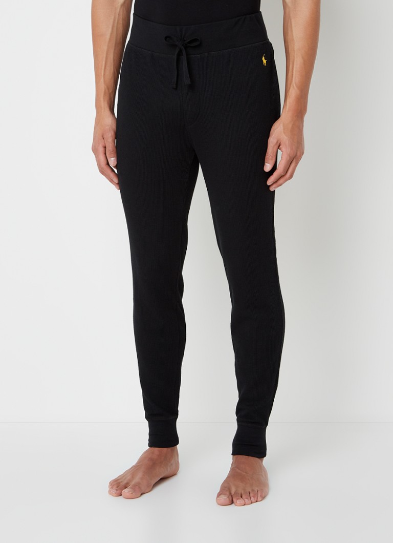 Ralph Lauren - Skinny fit joggingbroek met logo - Zwart