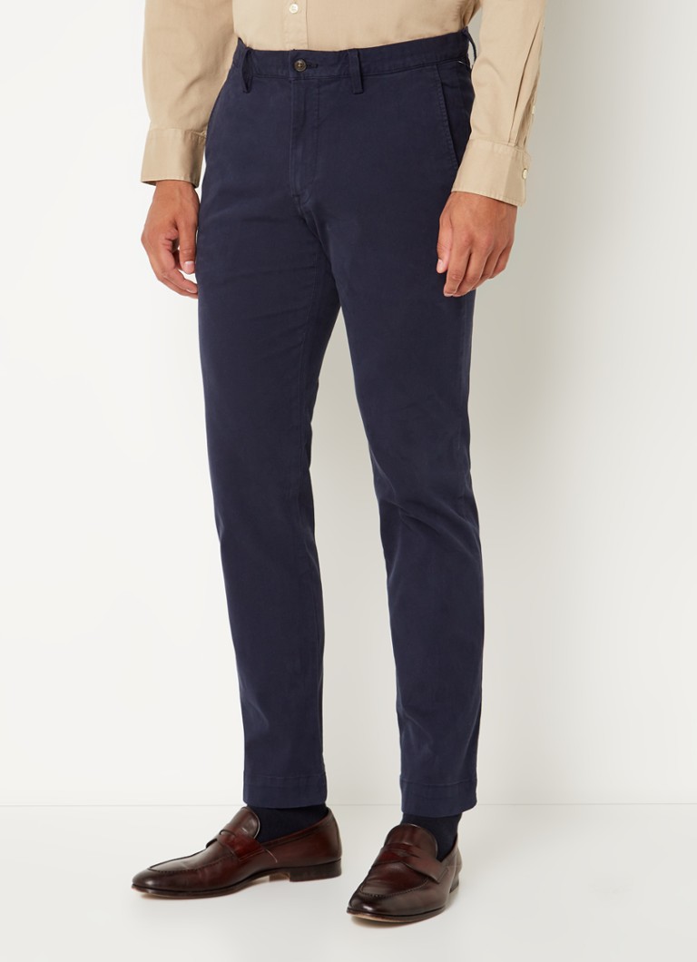 Ralph Lauren Slim fit chino met stretch en steekzakken • Aviator Navy • de Bijenkorf