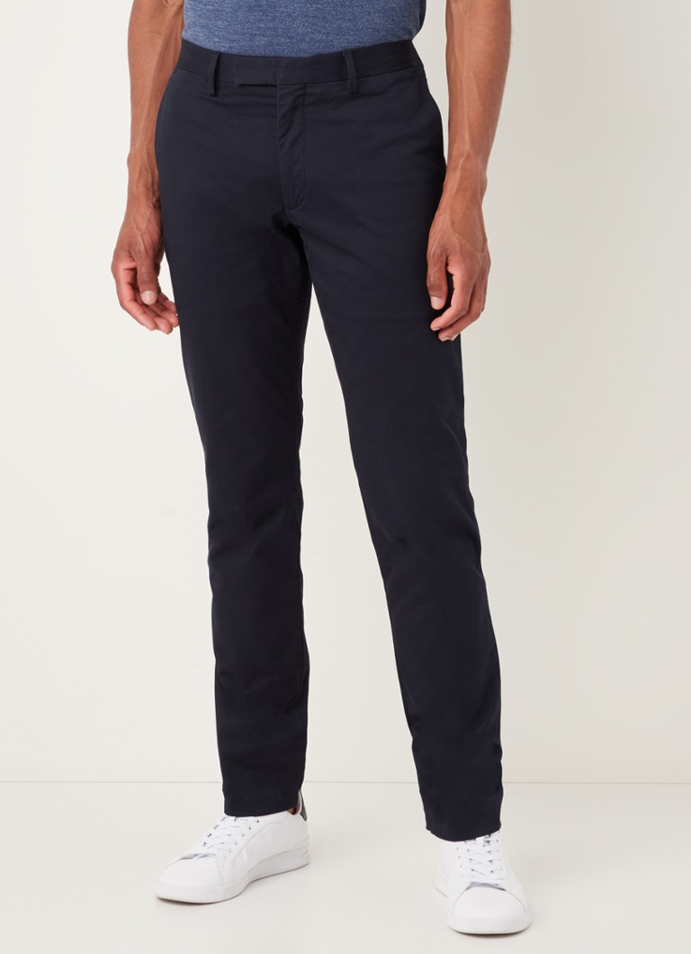 Ralph Lauren - Slim fit chino van twill met stretch  - Aviator Navy