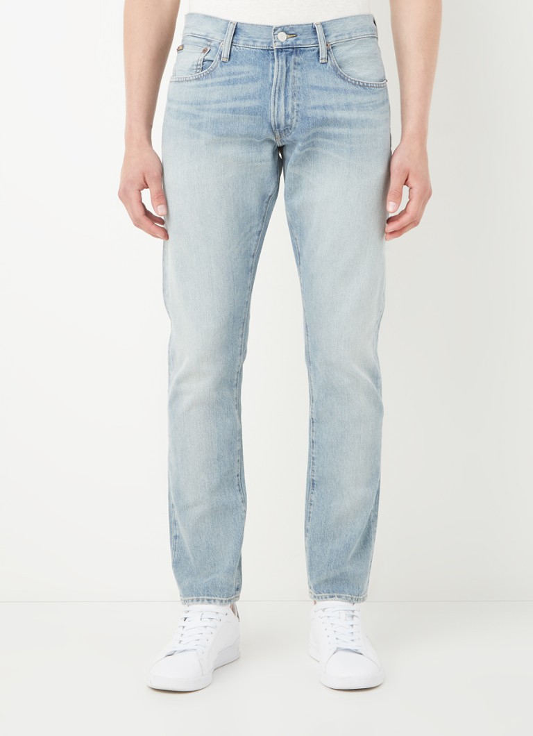 Ralph Lauren - Slim fit jeans met lichte wassing - Blauw