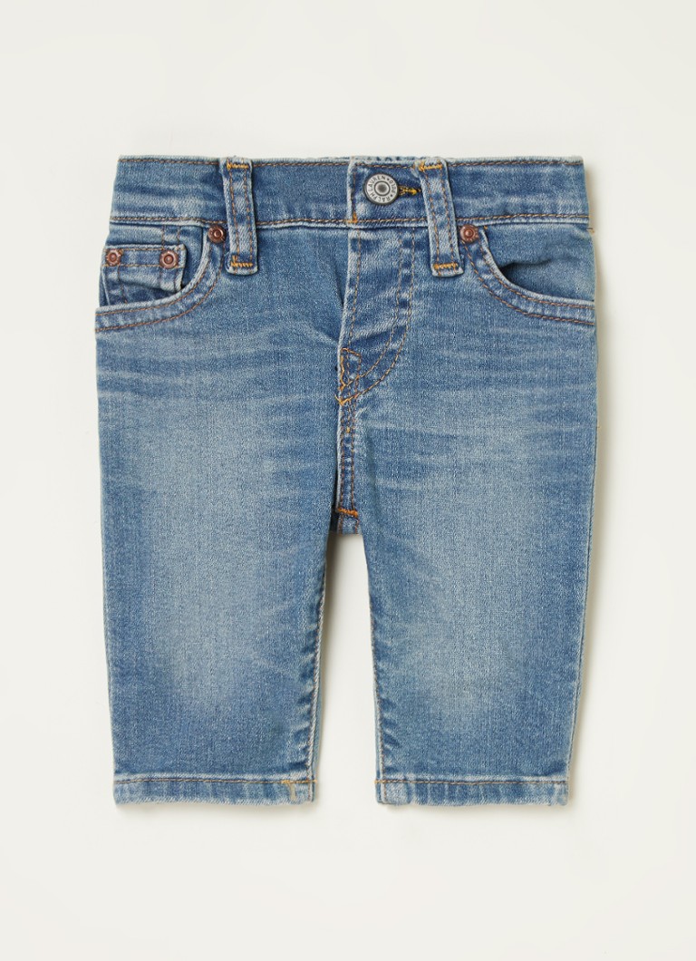 Ralph Lauren - Slim fit jeans met medium wassing  - Indigo