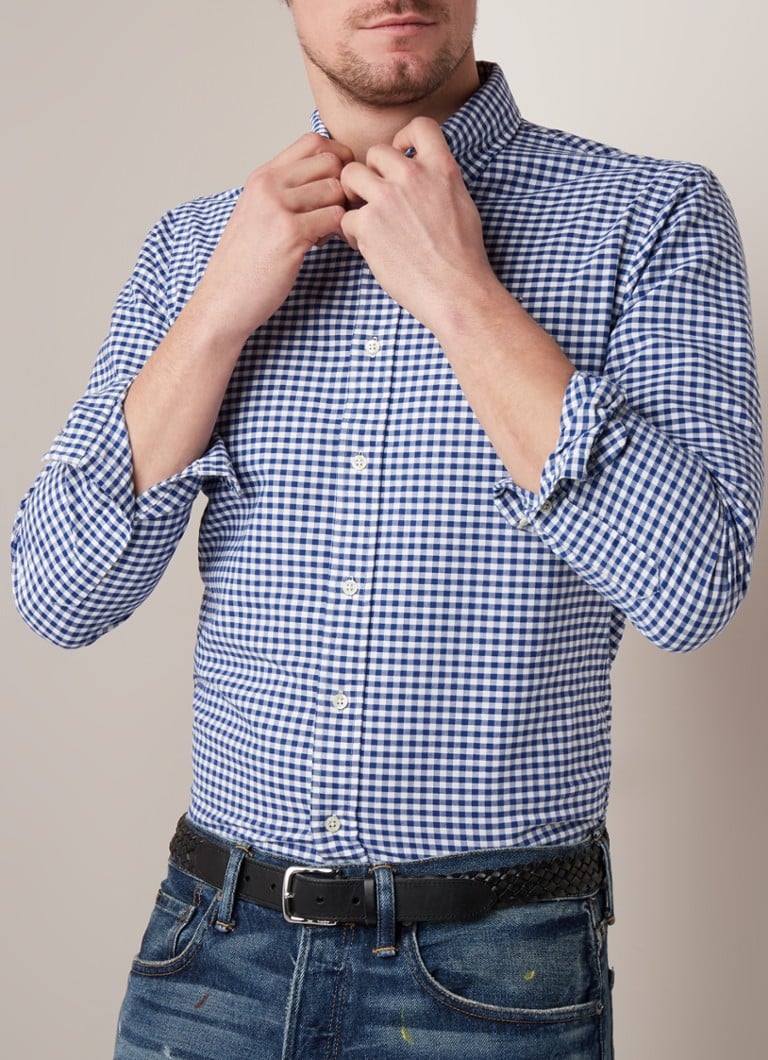 Ralph Lauren - Slim fit overhemd met logo - Blauw