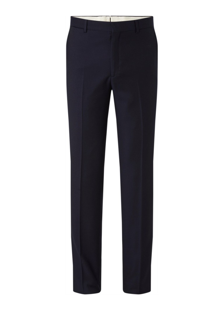 Ralph Lauren - Slim fit pantalon met persplooi - Donkerblauw