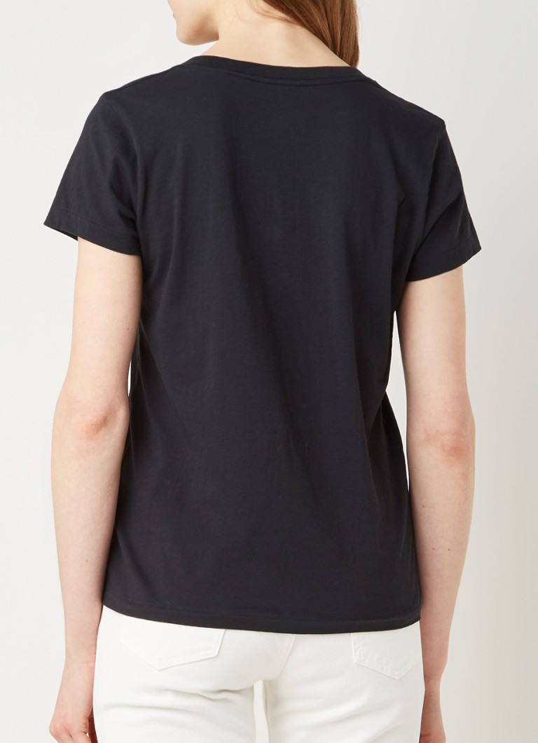 Ralph Lauren V-hals shirt zwart casual uitstraling Mode Shirts V-hals shirts 