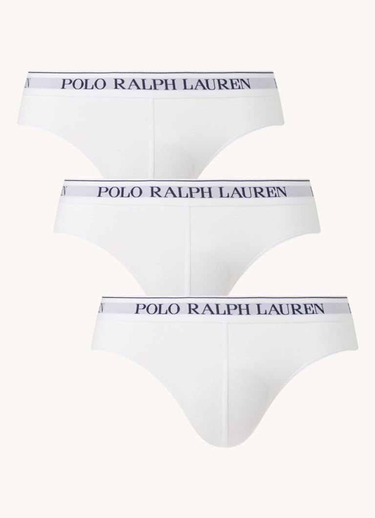 Ralph Lauren - Slip van katoen in 3-pack - Wit