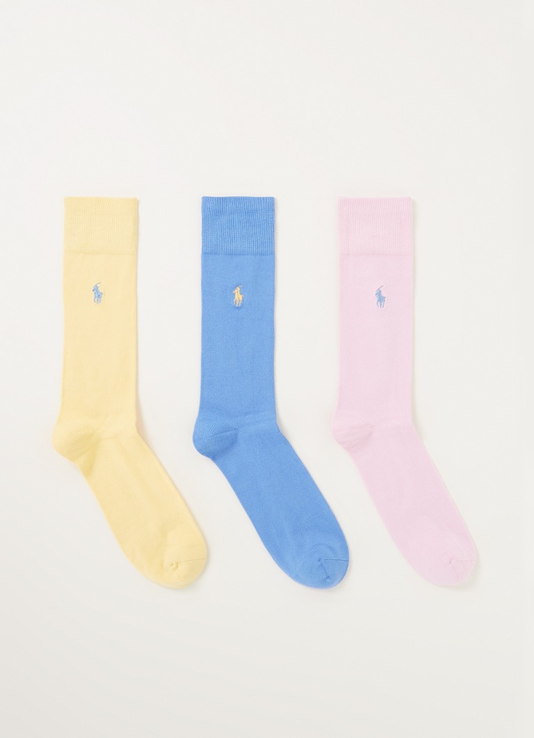 Ralph Lauren - Sokken met logo in 3-pack - Roze