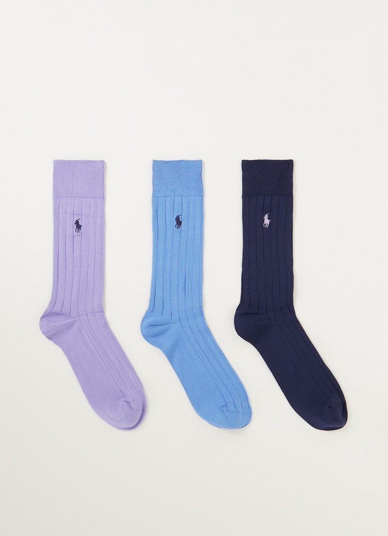 Ralph Lauren - Sokken met logo in 3-pack - Lavendel