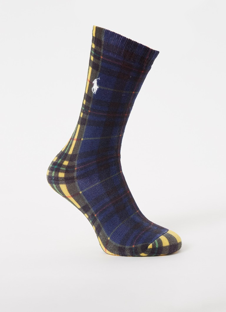 Ralph Lauren - Sokken met ruitdessin en anti-slip - Multicolor