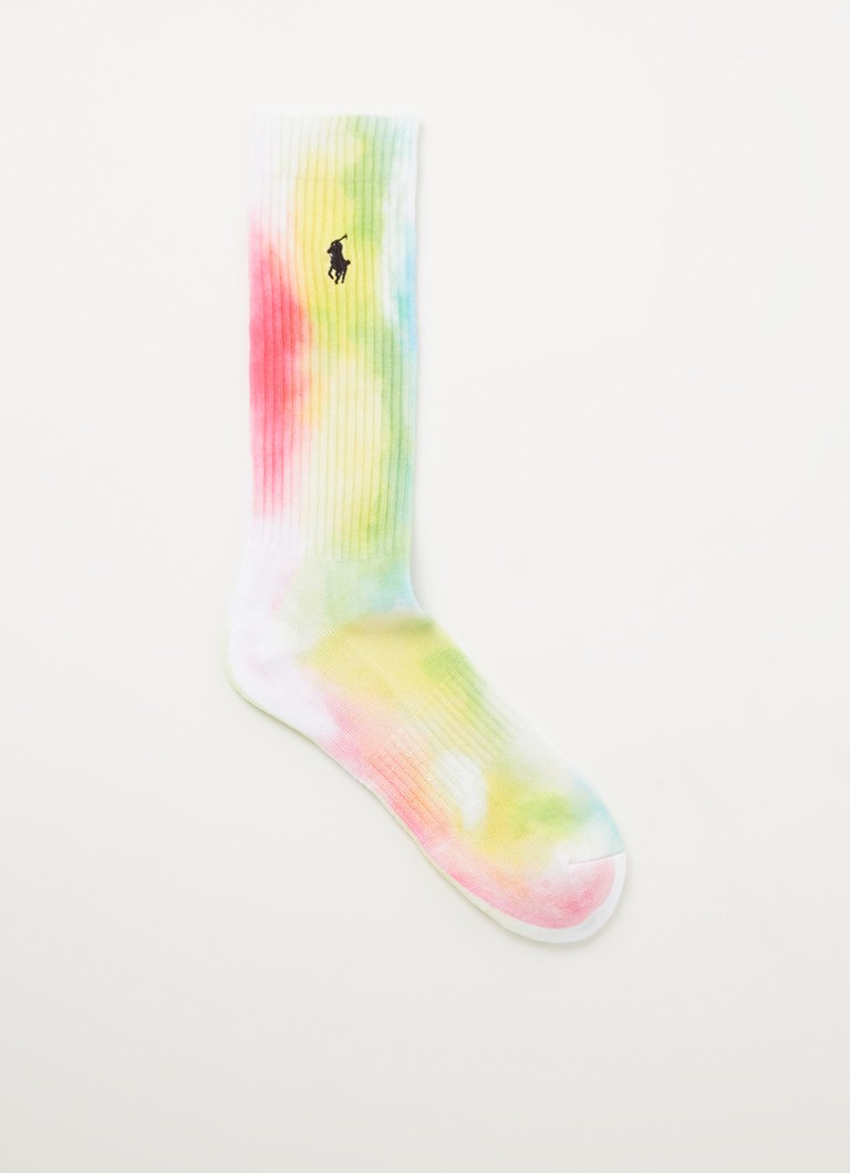 Ralph Lauren - Sokken met tie-dye dessin - Geel