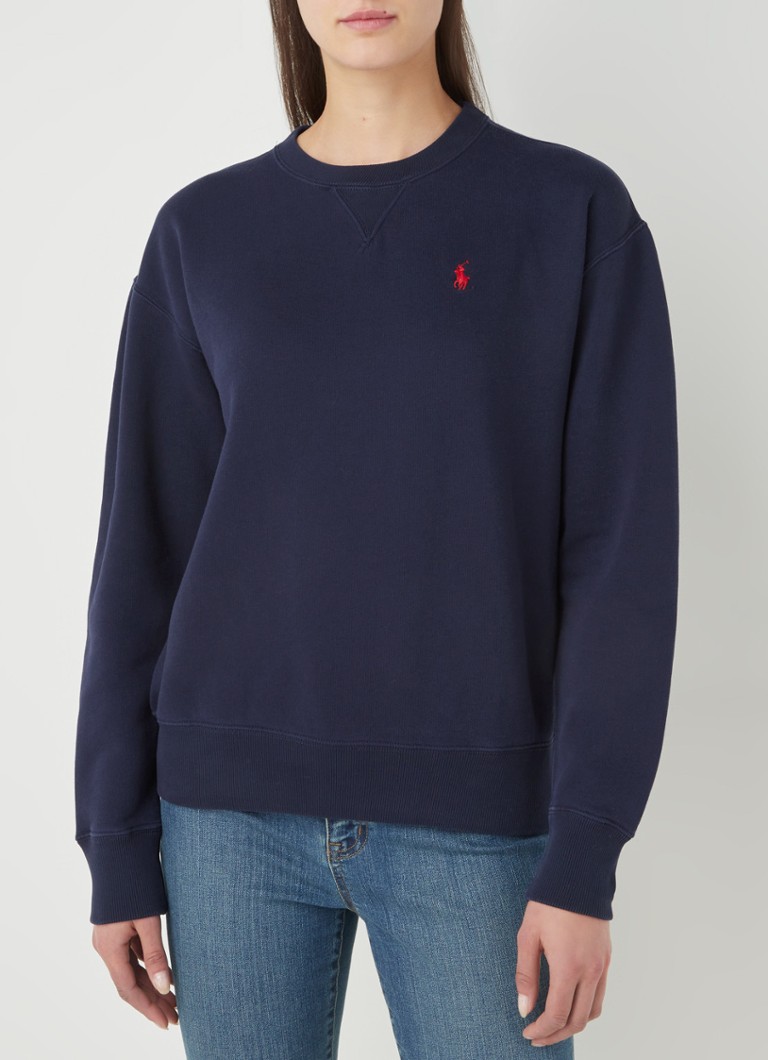 Ralph Lauren Sweater met logoborduring • Donkerblauw • de Bijenkorf