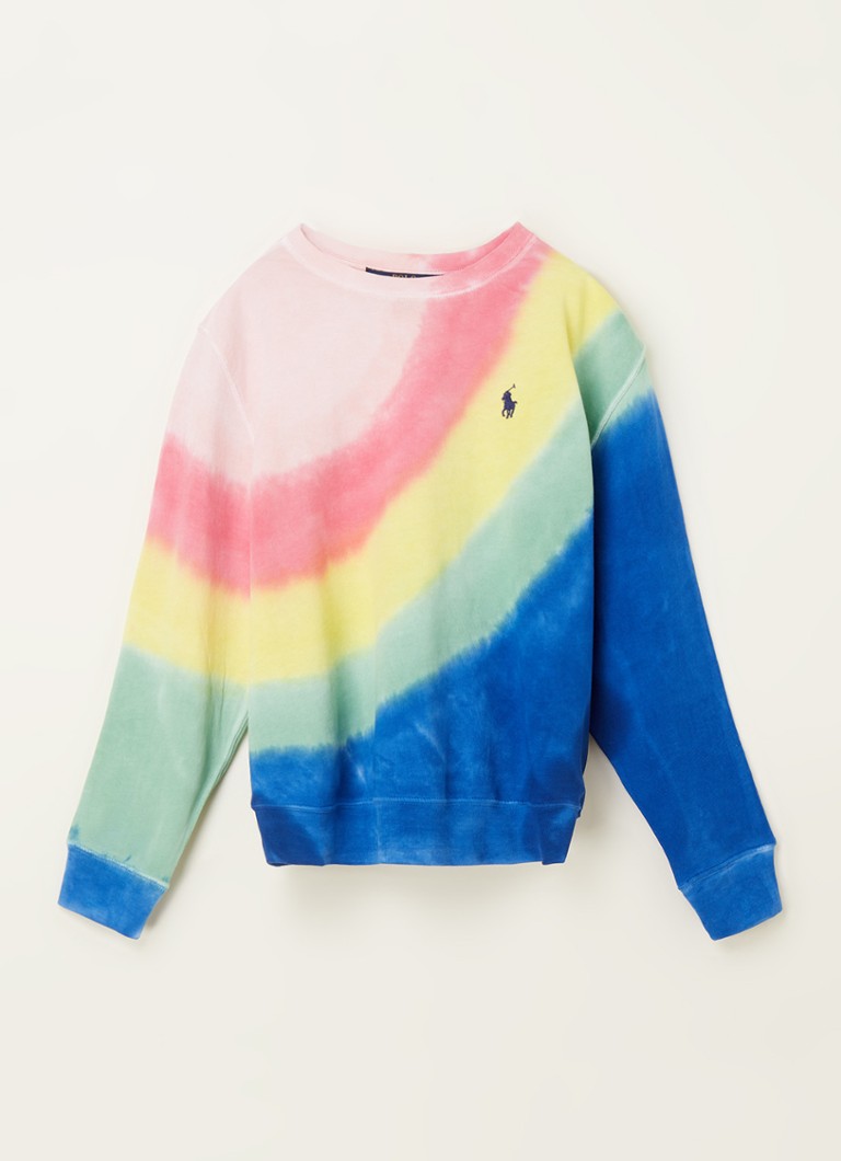 Ralph Lauren - Sweater met tie-dye en logoborduring  - Blauw