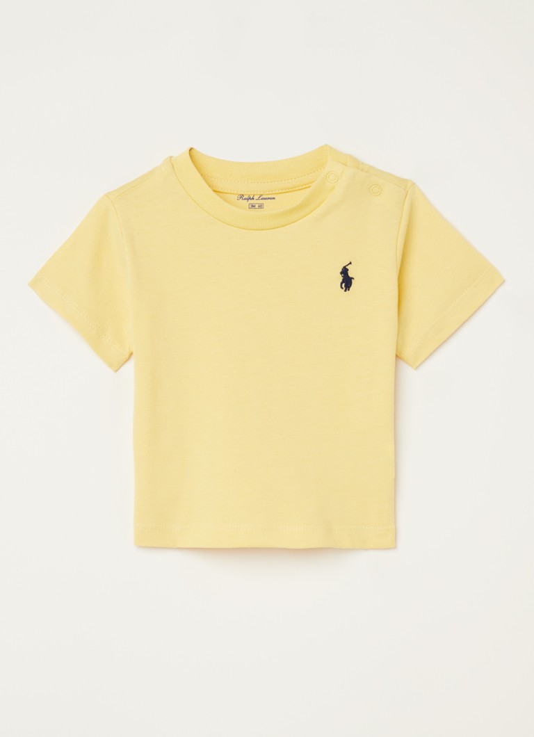 Ralph Lauren - T-shirt met logoborduring - Geel