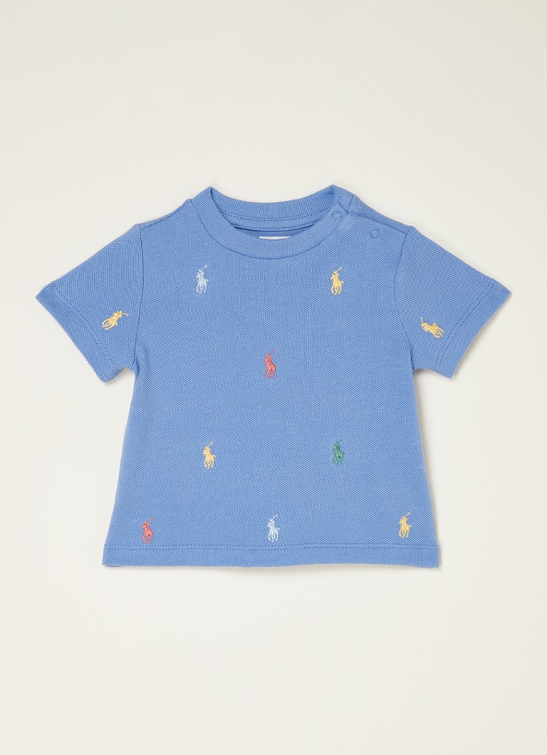 Ralph Lauren - T-shirt met logoborduring - Blauw