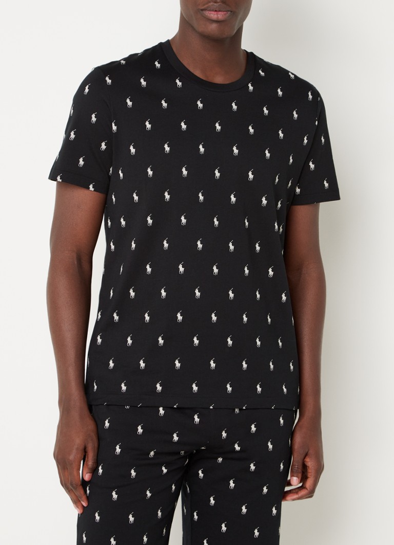 Ralph Lauren - T-shirt met logoprint - Zwart