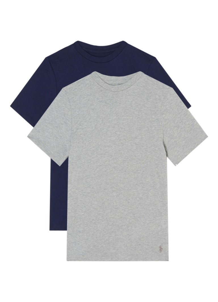 Ralph Lauren - T-shirt van katoen in 2-pack - Donkerblauw
