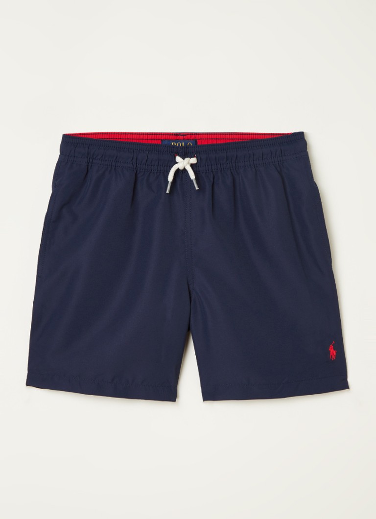 Ralph Lauren Traveler zwembroek met logoborduring • Donkerblauw • de