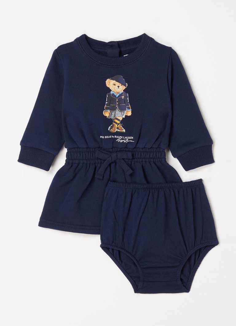 Ralph Lauren - Trui-jurk met trekkoord en bloomer - Donkerblauw