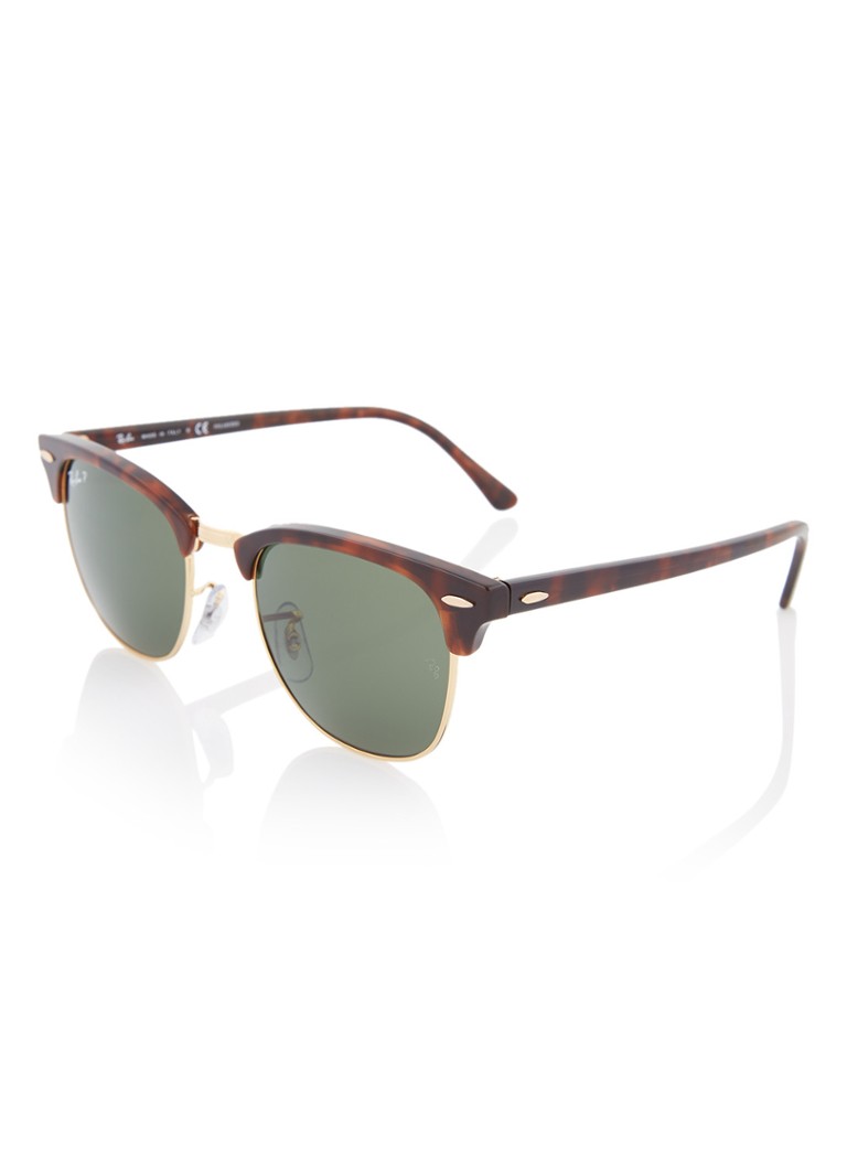 Ray Ban Clubmaster Zonnebril Rb3016 Bruin De Bijenkorf