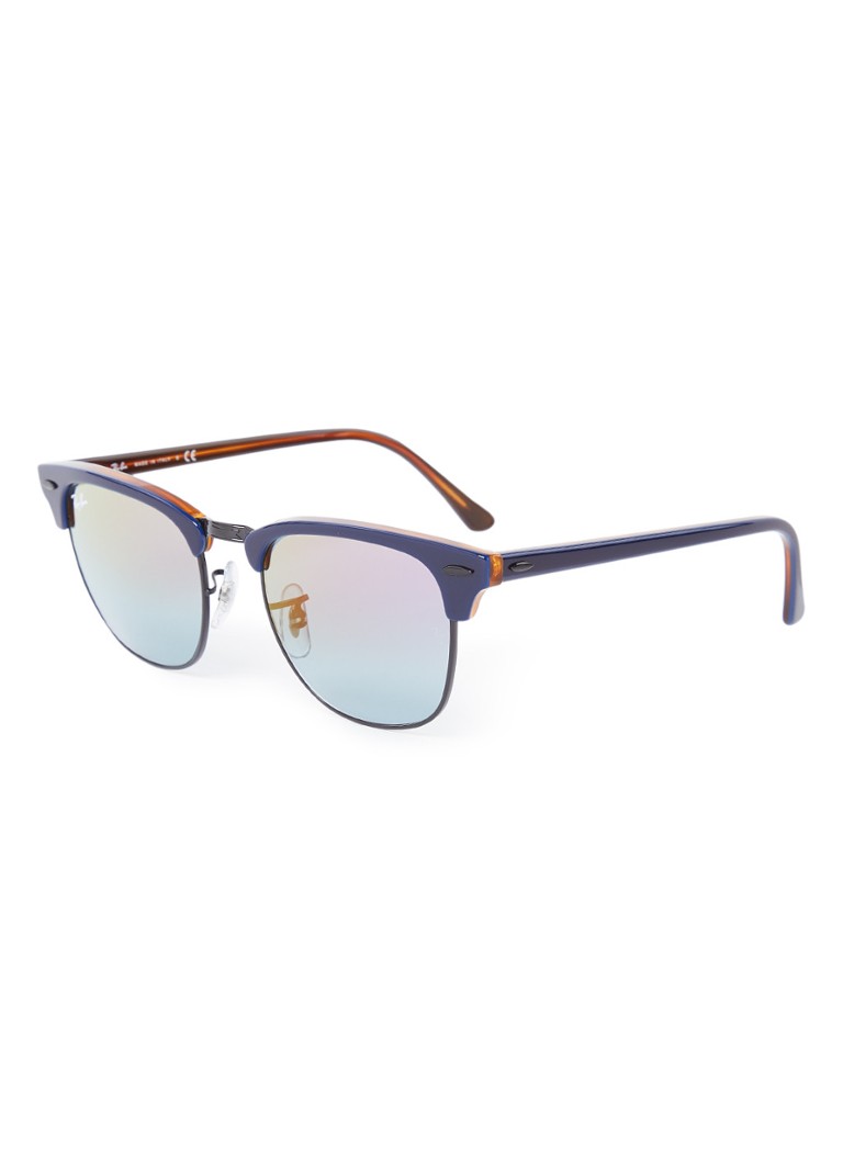 Ray Ban Clubmaster Zonnebril Rb3016 • Donkerblauw • De Bijenkorf