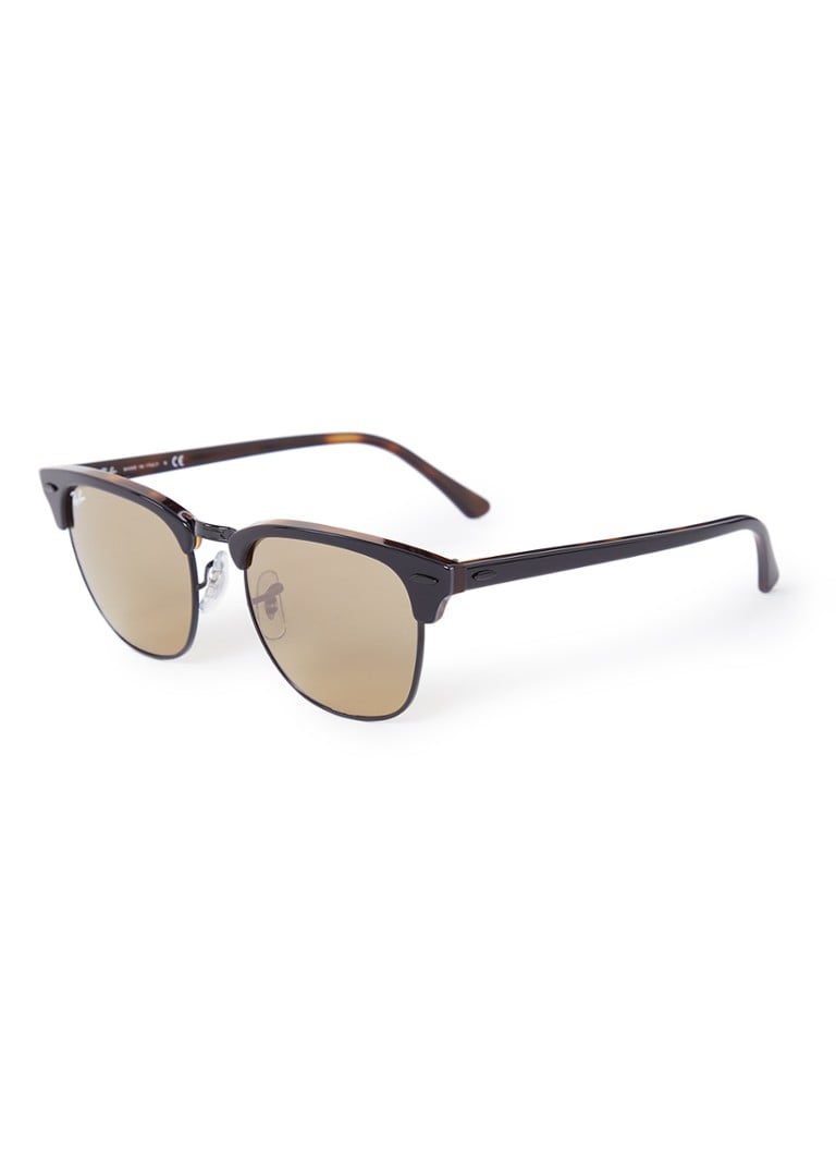 Ray-Ban - Clubmaster zonnebril RB3016 - Bruin