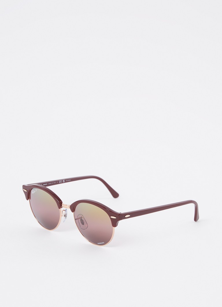 RayBan ClubRound Classic Chromance zonnebril gepolariseerd RB4246