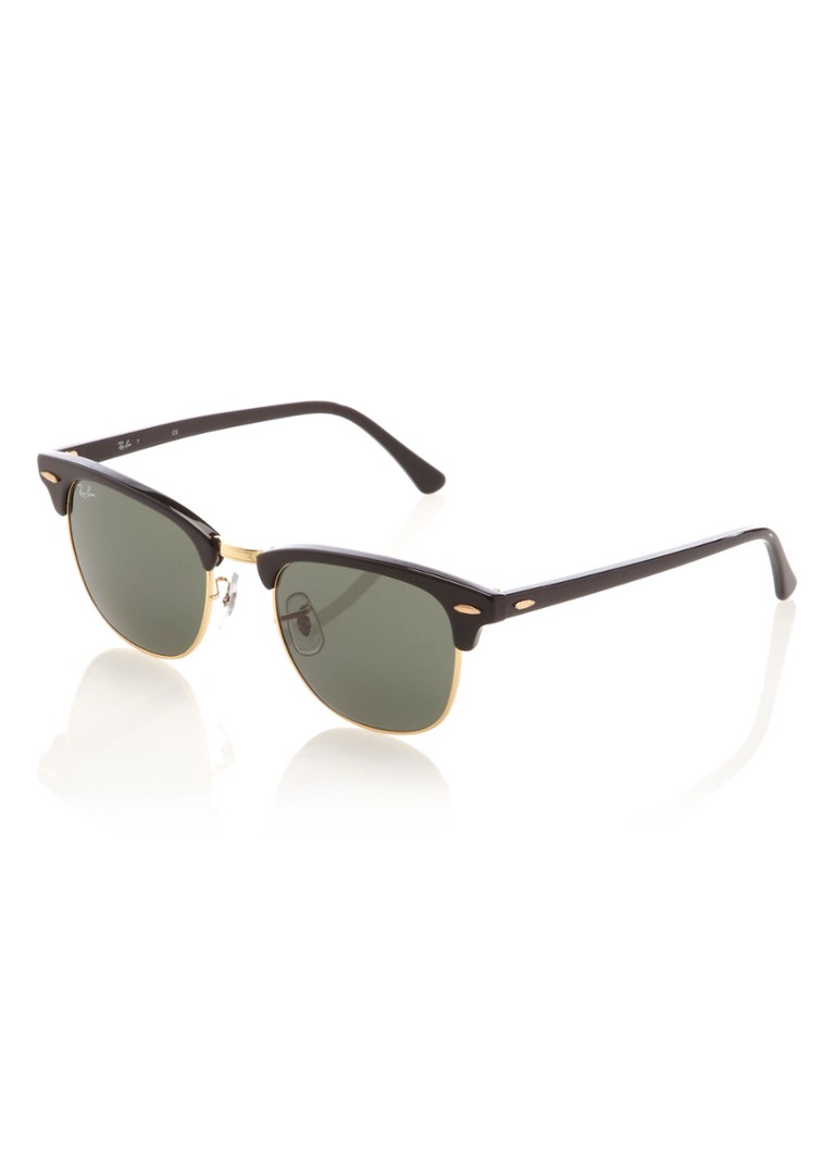 Ray Ban Zonnebril Clubmaster Rb3016 Zwart De Bijenkorf