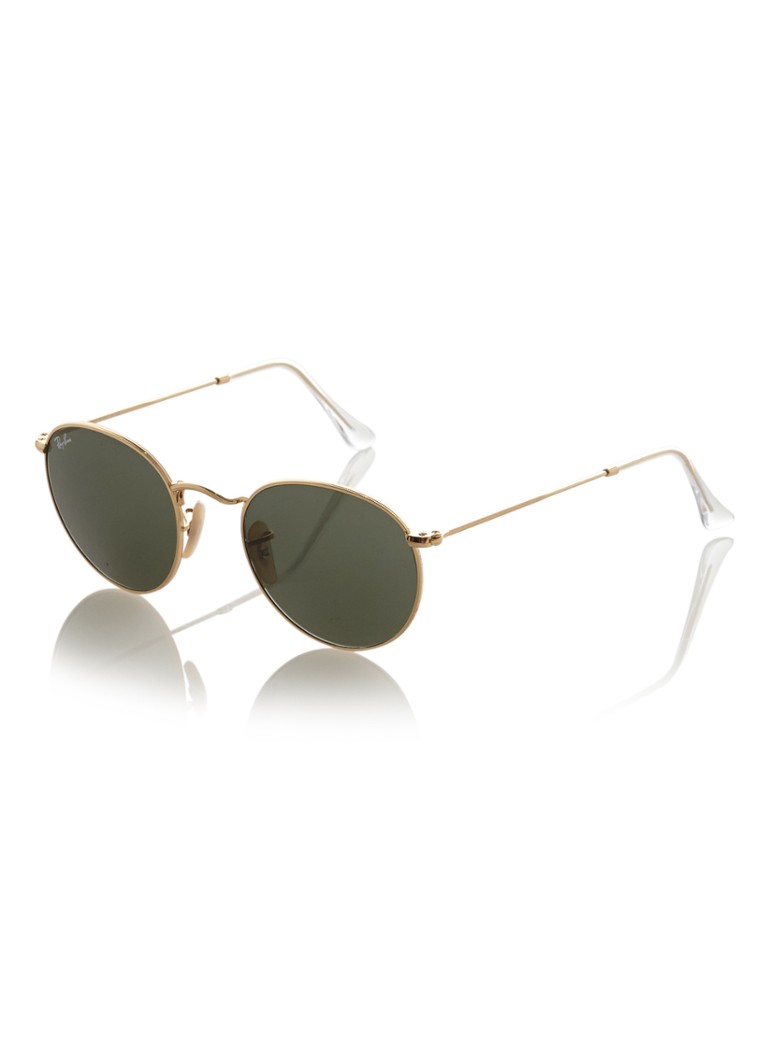 Mannelijkheid samenzwering hun Ray-Ban Zonnebril Round Metal ORB3447 • Goud • de Bijenkorf