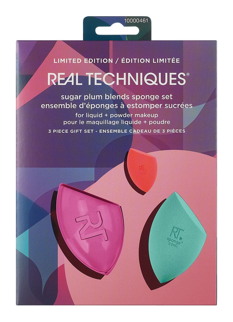Real Techniques Sugar Plum Sponge Set Limited Edition • de Bijenkorf