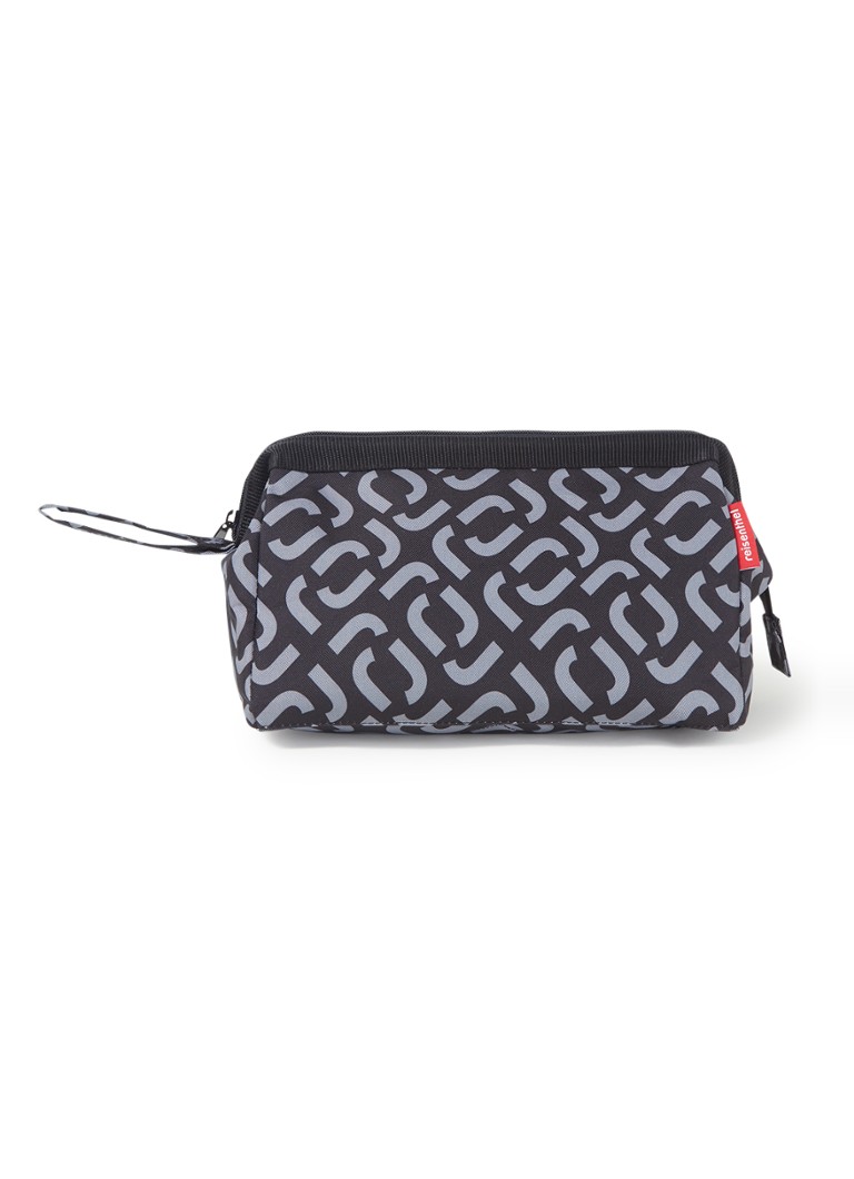 Reisenthel Travelcosmetic Toilettas Met Grafisch Dessin Zwart De 