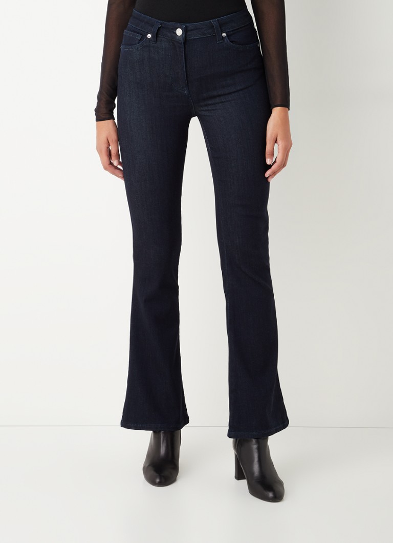 Reiss - Beau high waist flared fit jeans in lyocellblend - Indigo