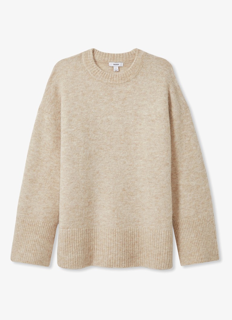 Reiss Birdie pullover in alpaca wolblend • Beige • de Bijenkorf