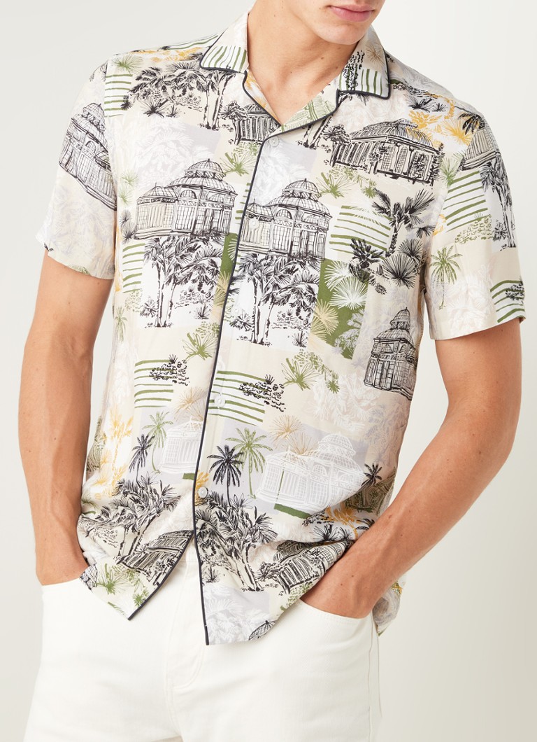 verband Premier betekenis Reiss Botanic regular fit overhemd met tropische print • Beige • de  Bijenkorf