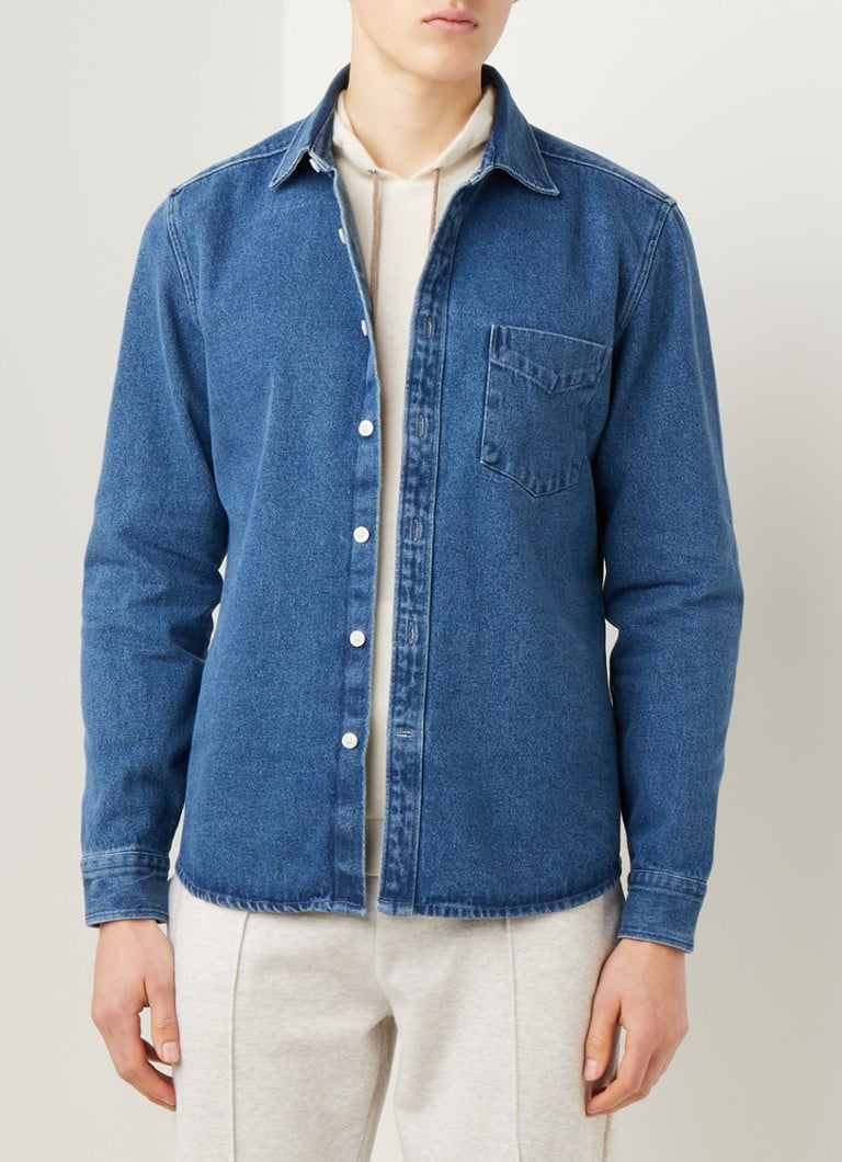 Reiss - Maverick regular fit overhemd van denim - Jeans