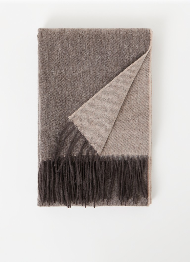 Reiss Picton sjaal kasjmierblend 185 45 cm • Lichtbruin • de Bijenkorf