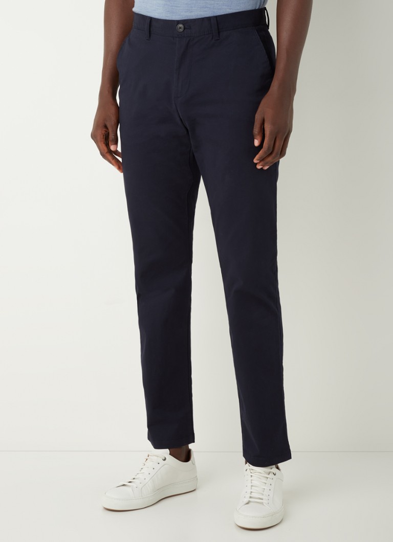 Reiss - Pitch straight fit chino met stretch - Donkerblauw