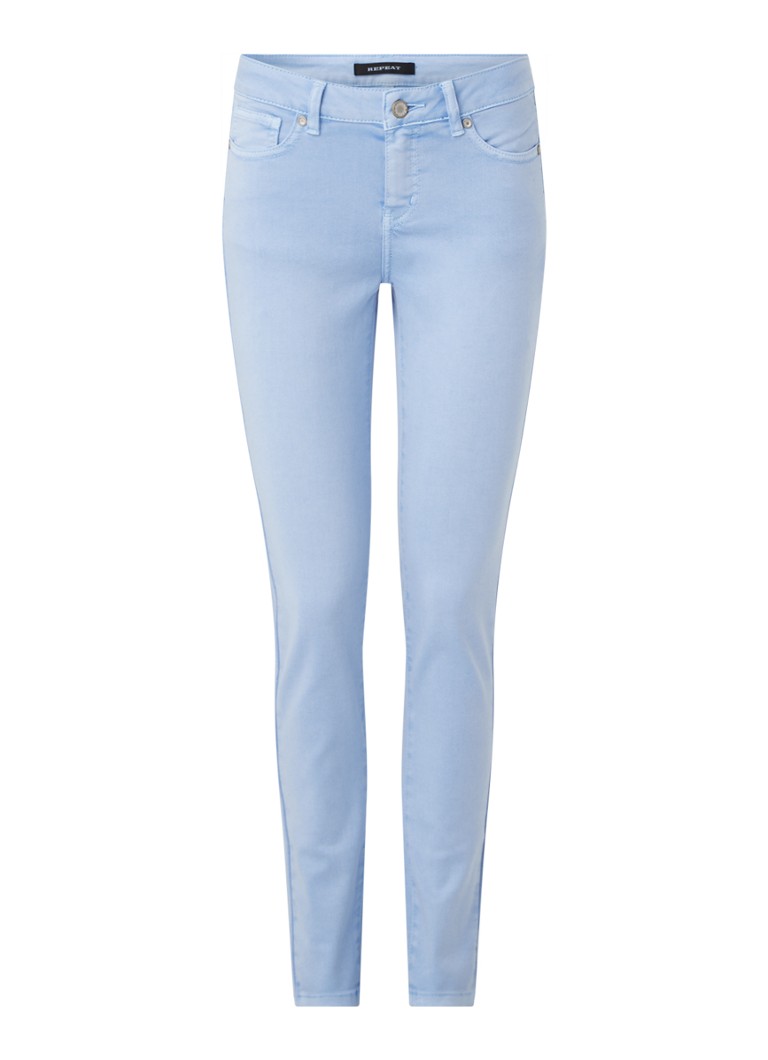 De Bijenkorf Kleding Broeken & Jeans Jeans Skinny Jeans Skinny fit jeans met gekleurde wassing 
