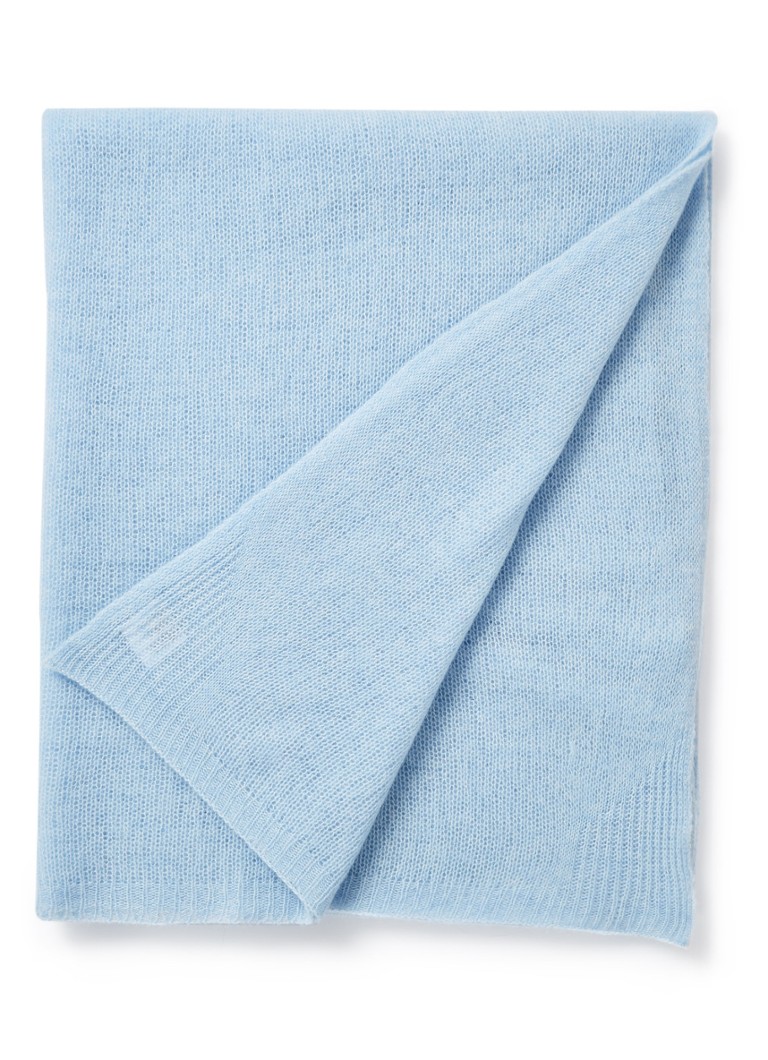 Repeat - Sjaal van kasjmier 220 x 90 cm - Lichtblauw