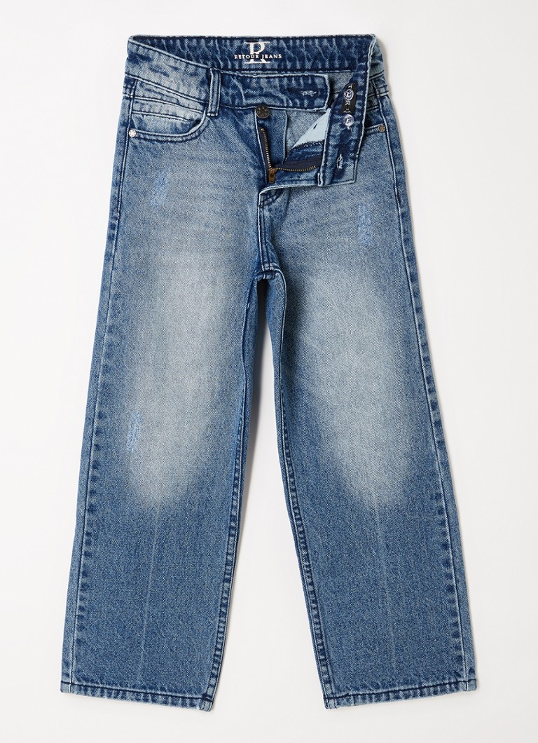 Retour Jeans - Celeste straight fit jeans met medium wassing - Indigo