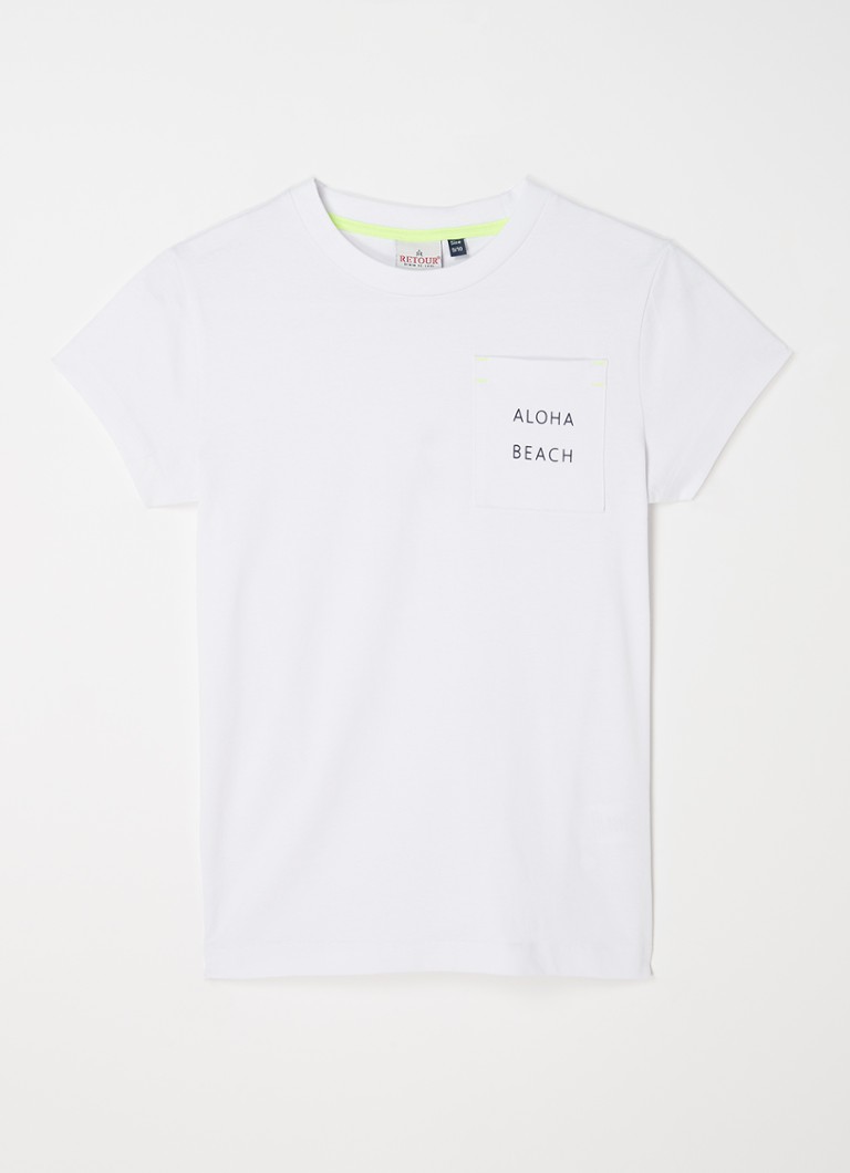 Retour Jeans Delvin T-shirt print Wit • de Bijenkorf