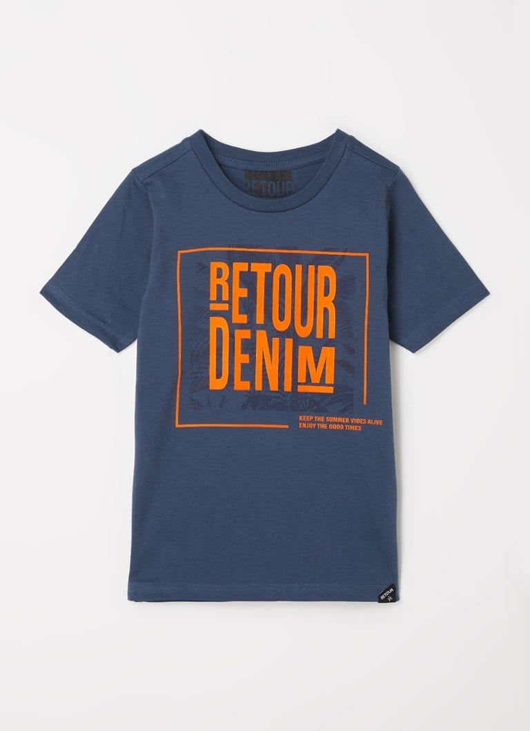 Retour Jeans - Sen T-shirt met print - Donkerblauw