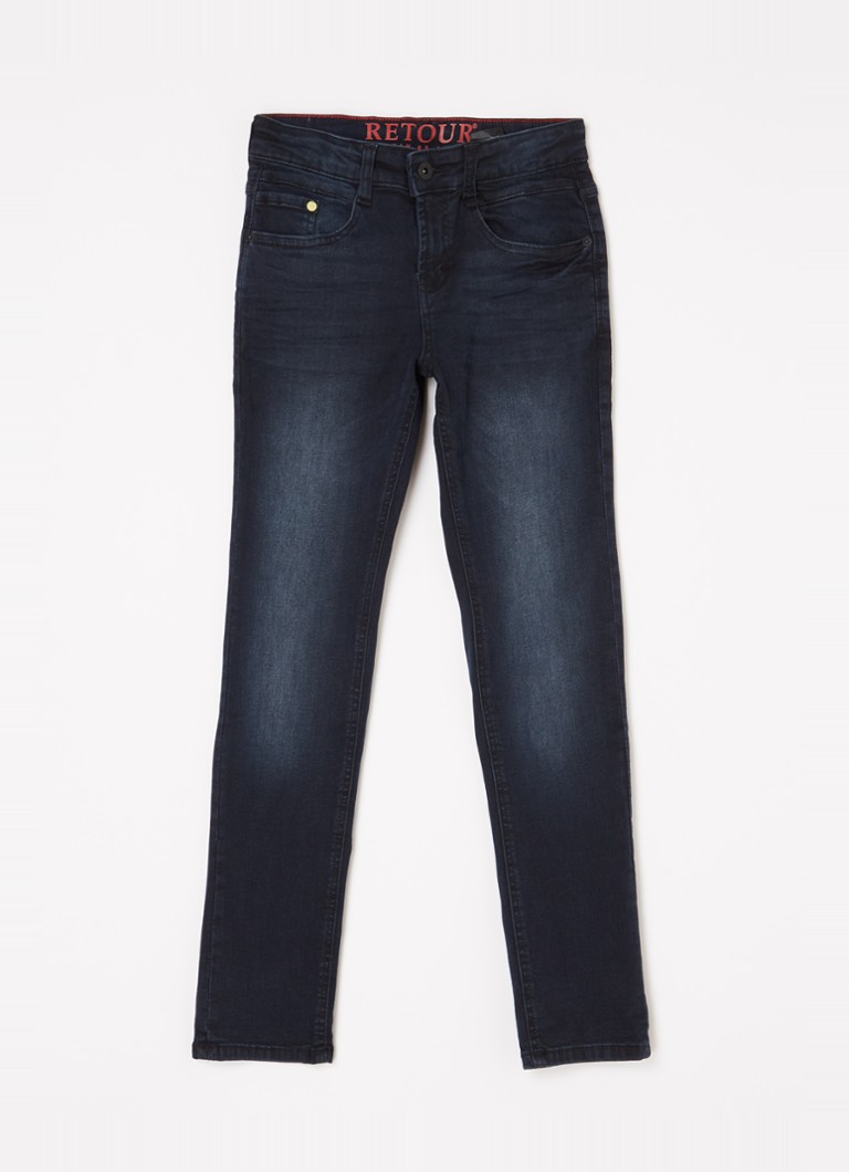Retour Jeans - Wulf skinny jeans met stretch  - Donkerblauw