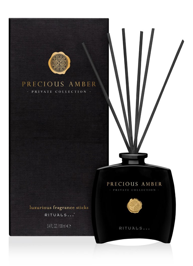 Rituals - Precious Amber Mini Fragrance Sticks geurstokjes 100 ml - Zwart