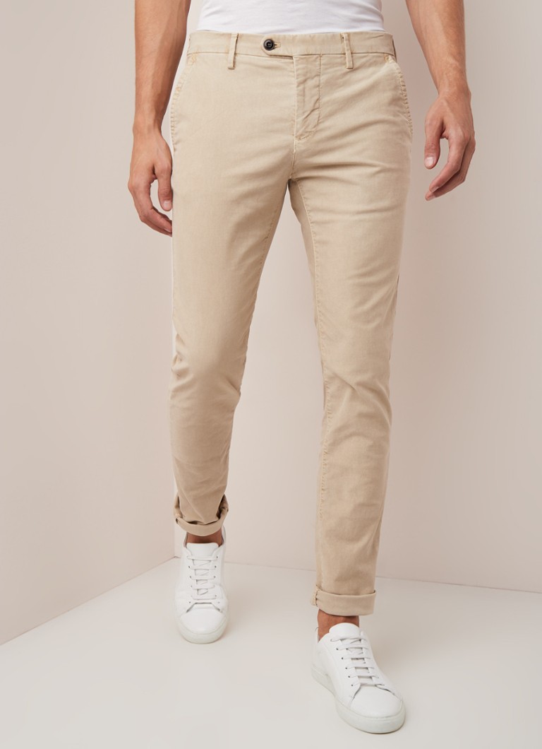 River Woods - Slim fit chino met steekzakken en stretch - Mint