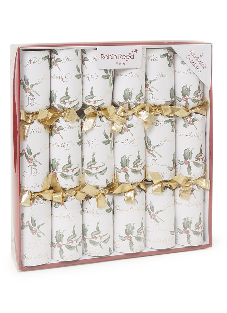 Robin Reed - Joy Noel kerstcracker set van 6 - Wit