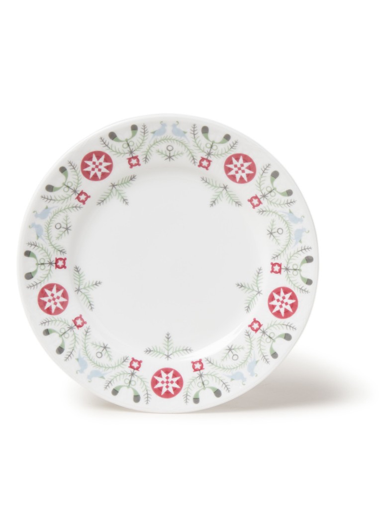 Rorstrand Swedish Grace Winter Gebaksbord 17 Cm Gebroken Wit